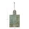Hello Honey® 13.75" Green Matte Stoneware Cheese Board with Leather Tie